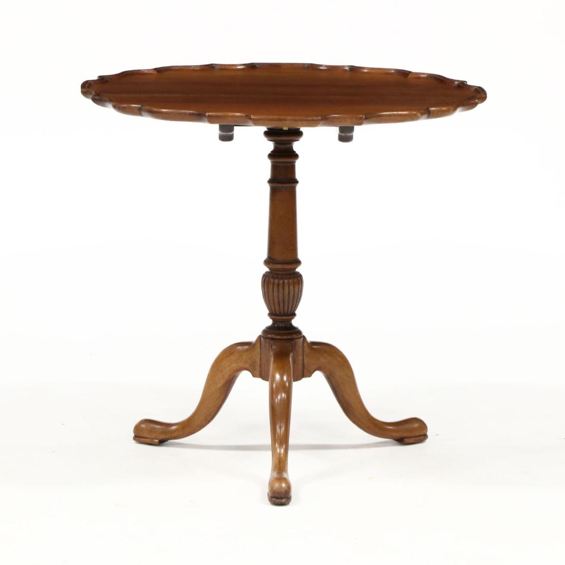 Queen Anne Style Mahogany Pie Crust Tea Table (1 of 4)