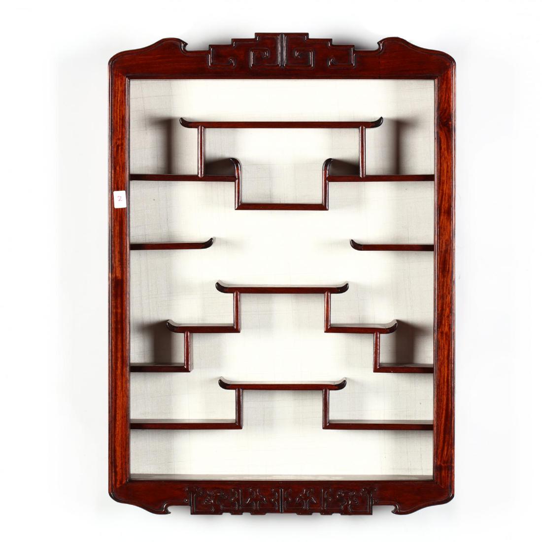 Chinese Style Hardwood Display Wall Cabinet (1 of 2)