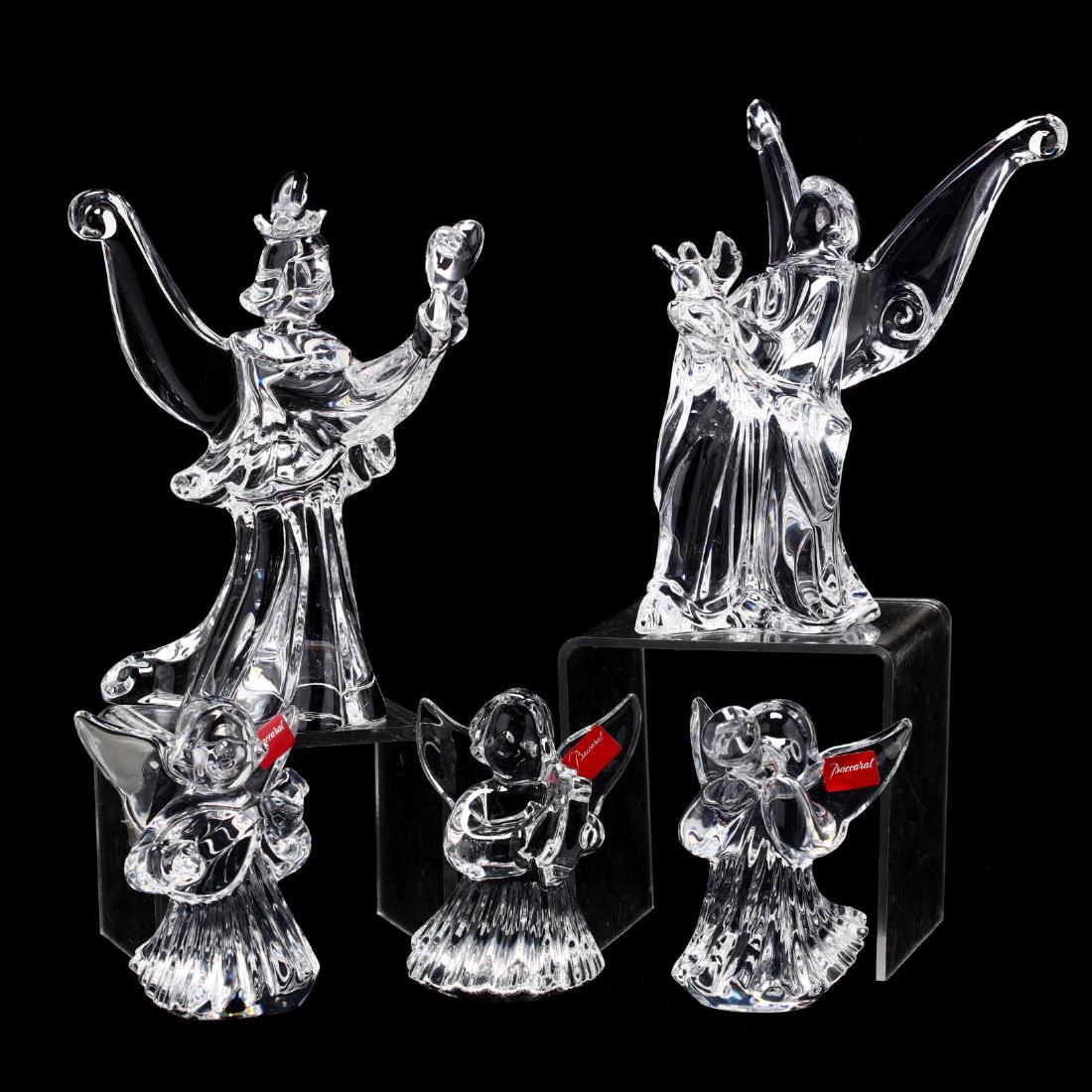Baccarat, Group of Five Crystal Angels (1 of 9)