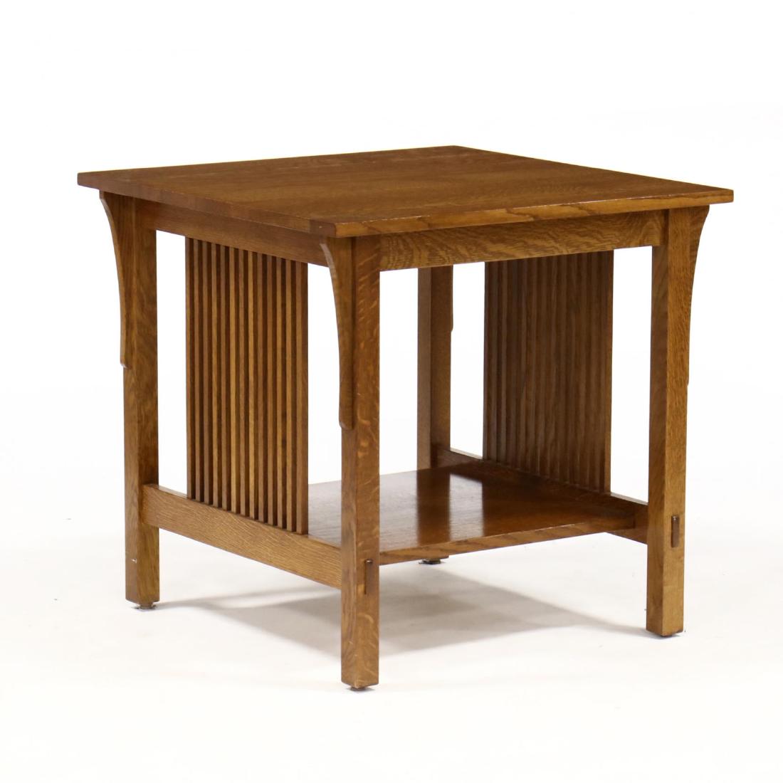 Stickley, Mission Style Oak Side Table (1 of 3)