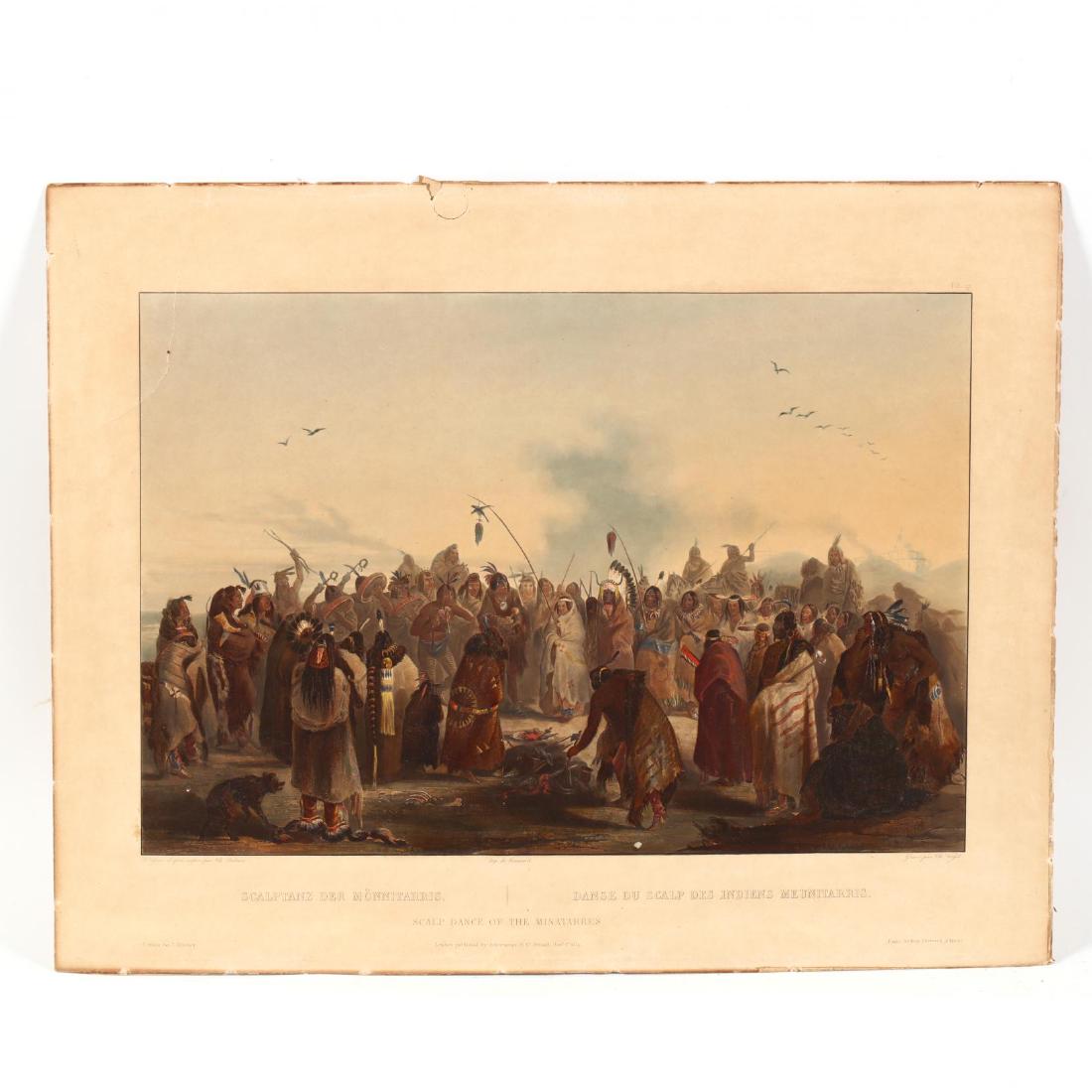 Karl Bodmer (American/Swiss, 1809-1893),  Scalp Dance (1 of 4)
