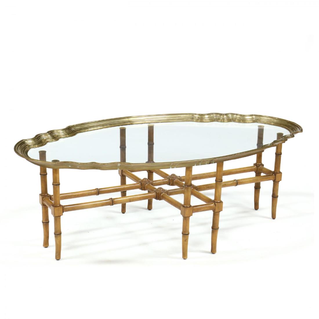Designer Faux Bamboo Coffee Table (1 of 2)