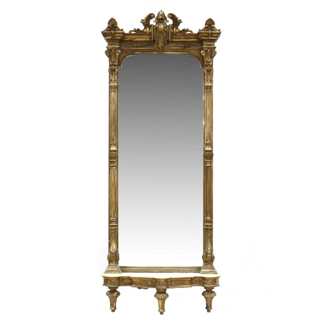American Renaissance Revival Gilt Pier Mirror (1 of 4)