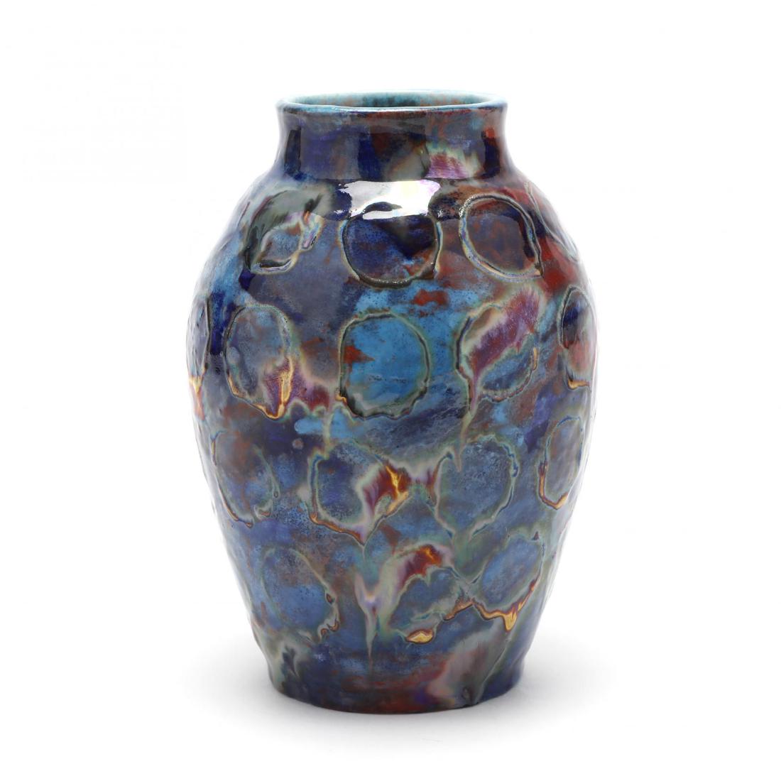 Studio Art Pottery Vase, Paul Katrich, "Circles" (1 of 5)