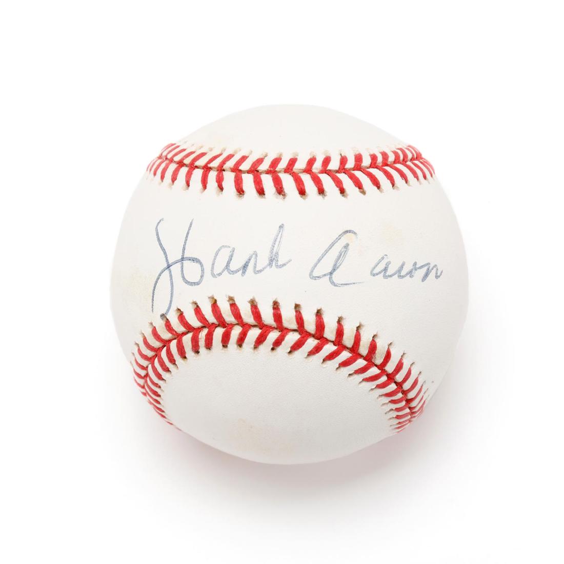 Hank Aaron Autographed Baseball (1 of 4)