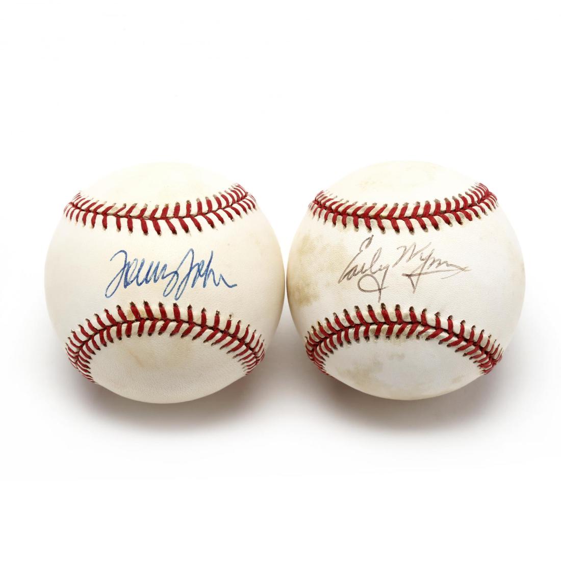 Two Autographed Baseballs, Tommy John and Early Wynn (1 of 4)
