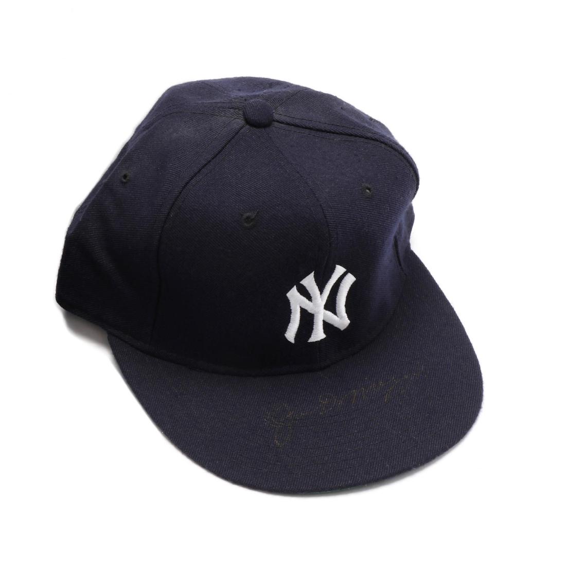 Signed Billy Martin Game-Used Cap Also Signed by Joe (1 of 3)