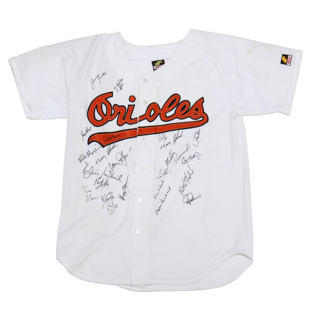 Baltimore Orioles Team Signed Jersey, Including Cal (1 of 5)