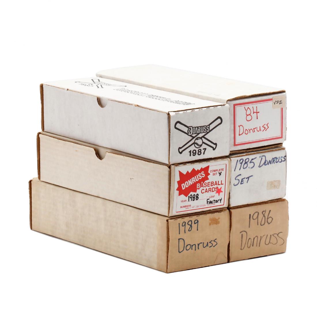 Six Donruss Baseball Boxed Sets,1984-89 (1 of 7)