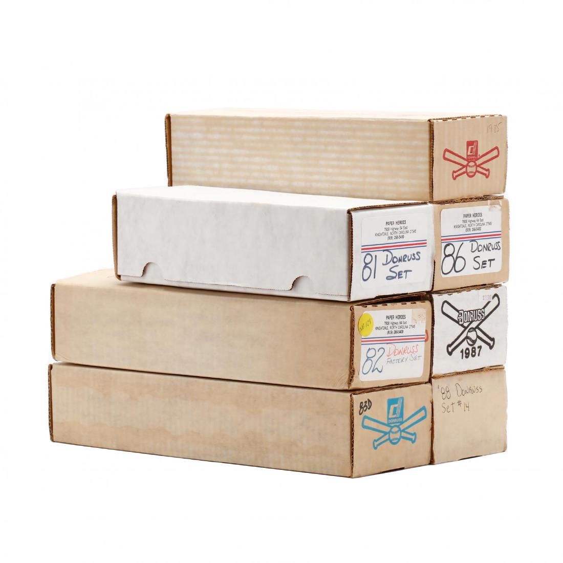 Seven 1980s Donruss Baseball Boxed Sets (1 of 7)