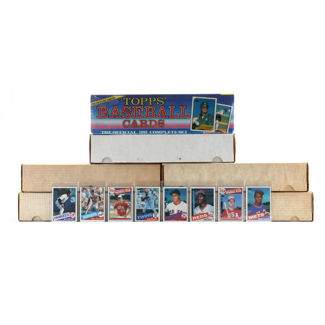 Six Topps 1980s Baseball Card Boxed Sets (1 of 3)