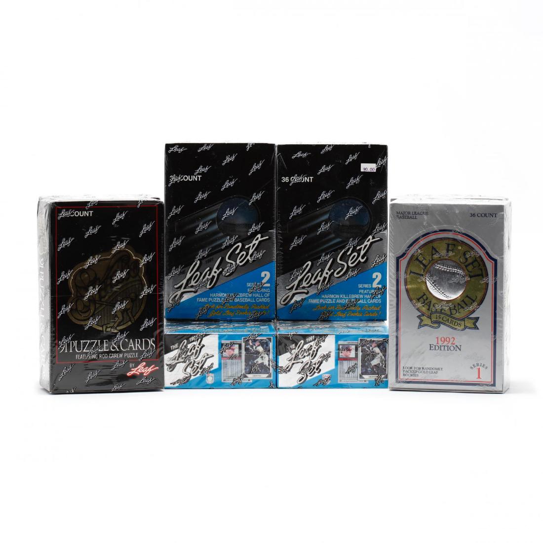 Eight Boxes of The Leaf Baseball Cards, 1991 and 1992 (1 of 4)