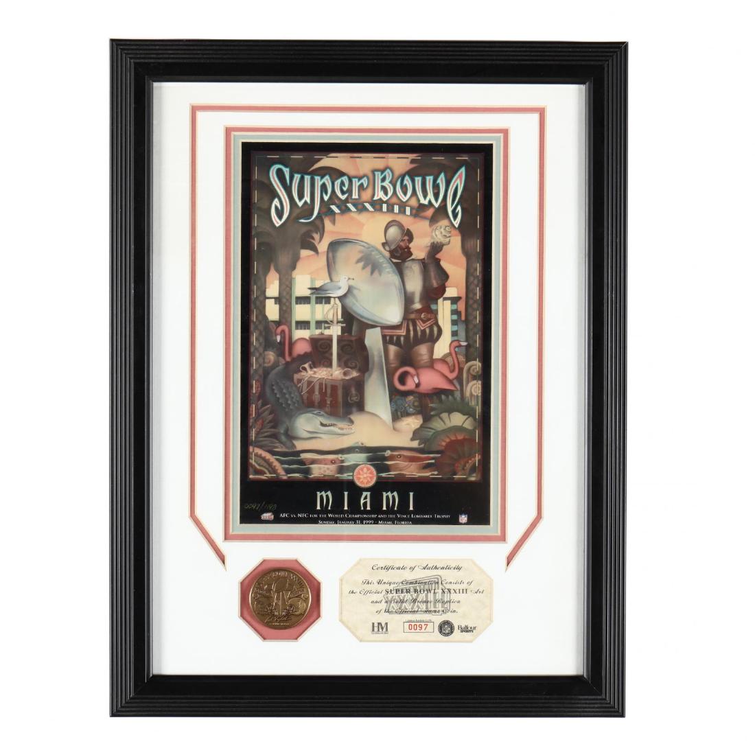 Super Bowl XXXIII Framed Memorabilia (1 of 3)