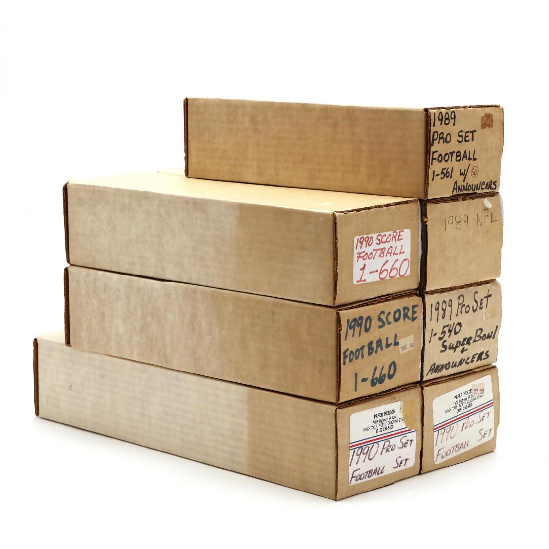 Eight Boxed Sets of 1989/90/91 NFL Football Cards (1 of 4)