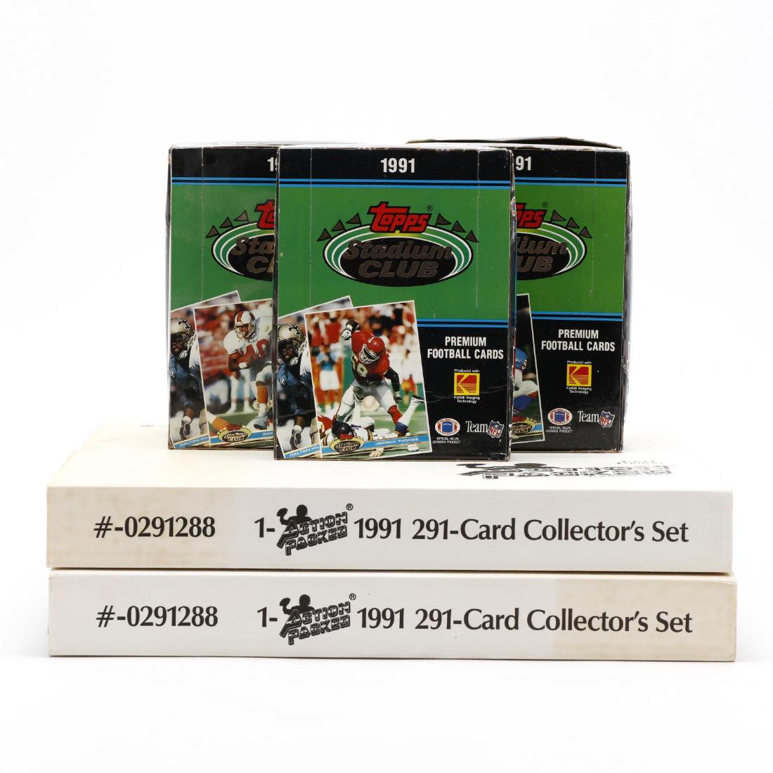 Seven 1991 Topps and Action Packed NFL Football Sets (1 of 6)