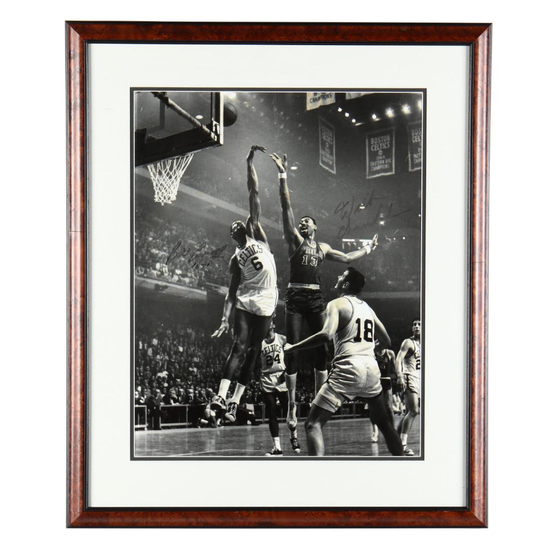 Wilt Chamberlain and Bill Russell Signed Photograph (1 of 4)