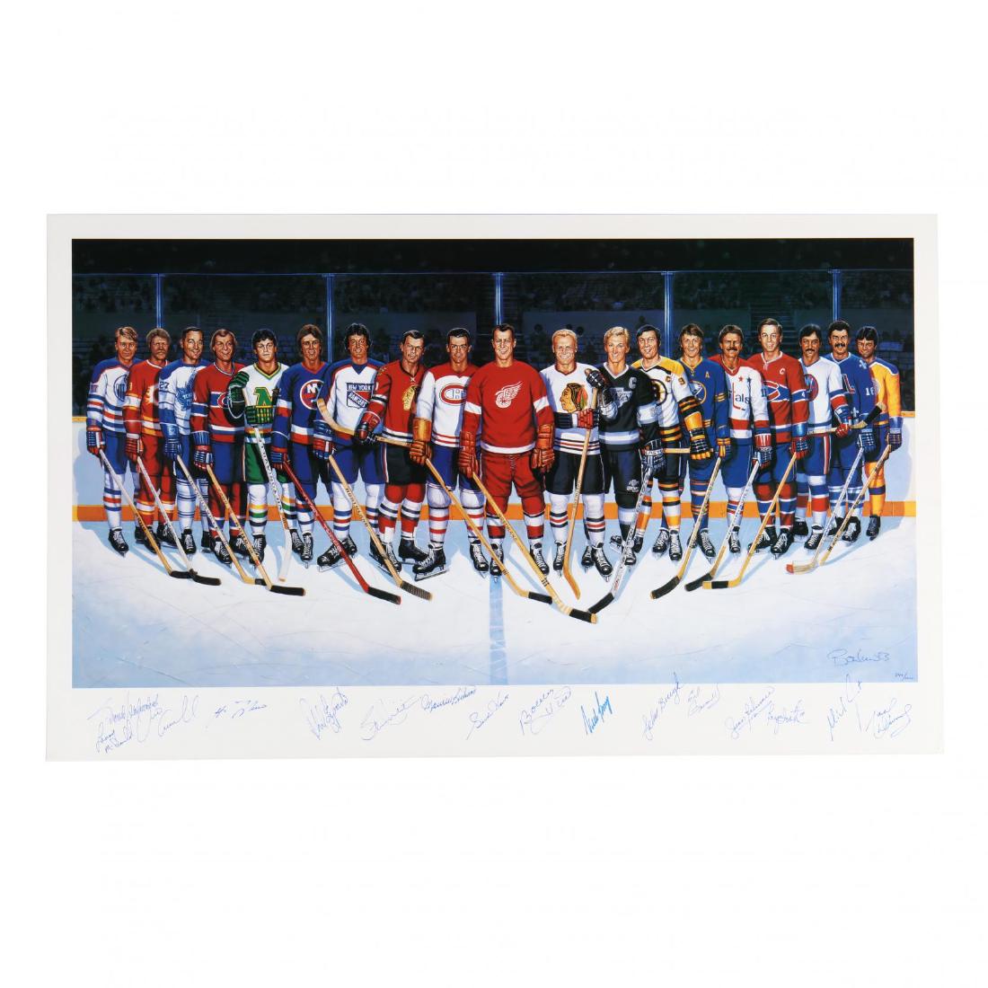500 Goal Scorers Autographaped Hockey Poster (1 of 7)