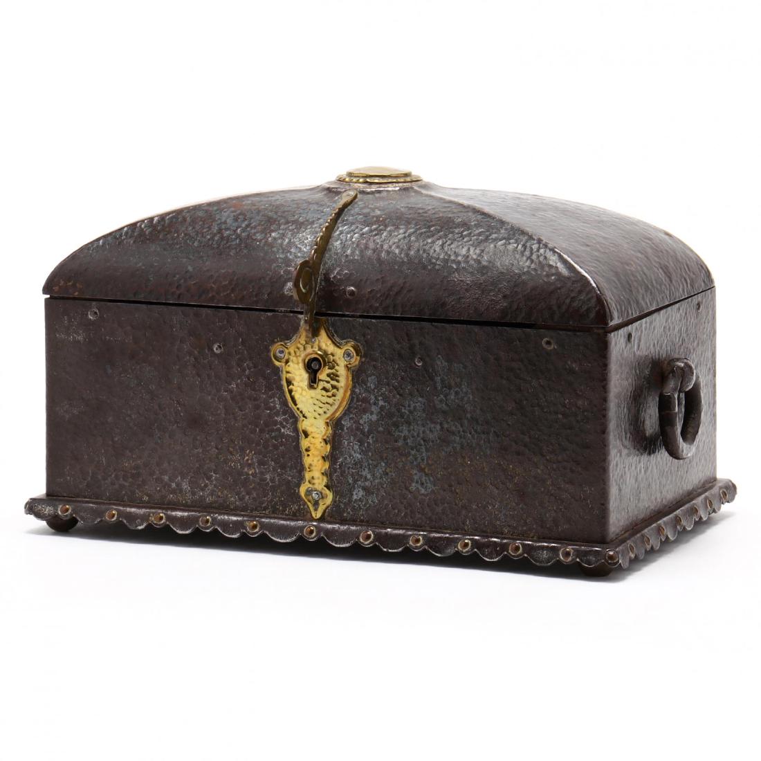 Hammered Metal Strong Box (1 of 4)