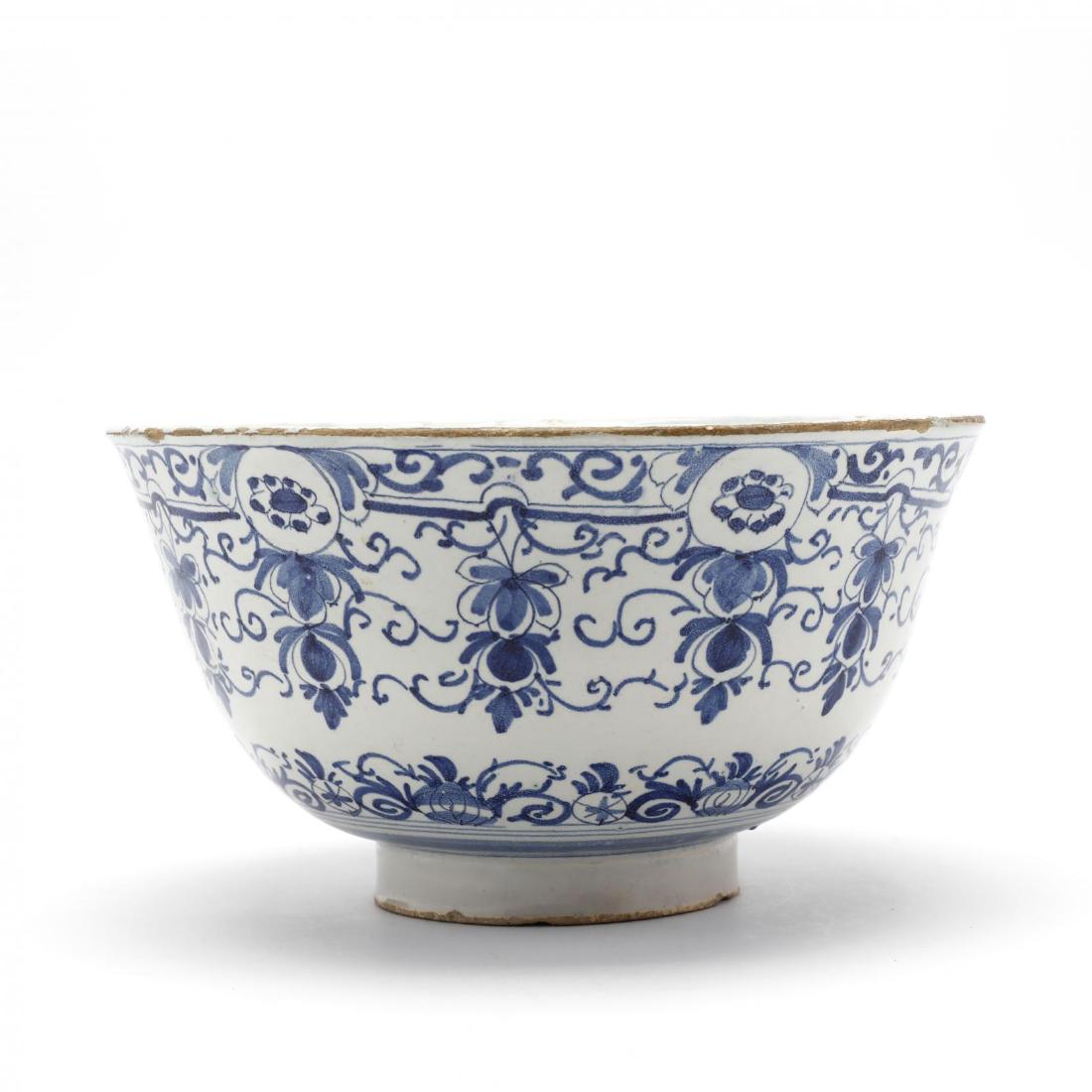English Delft Punch Bowl (1 of 4)