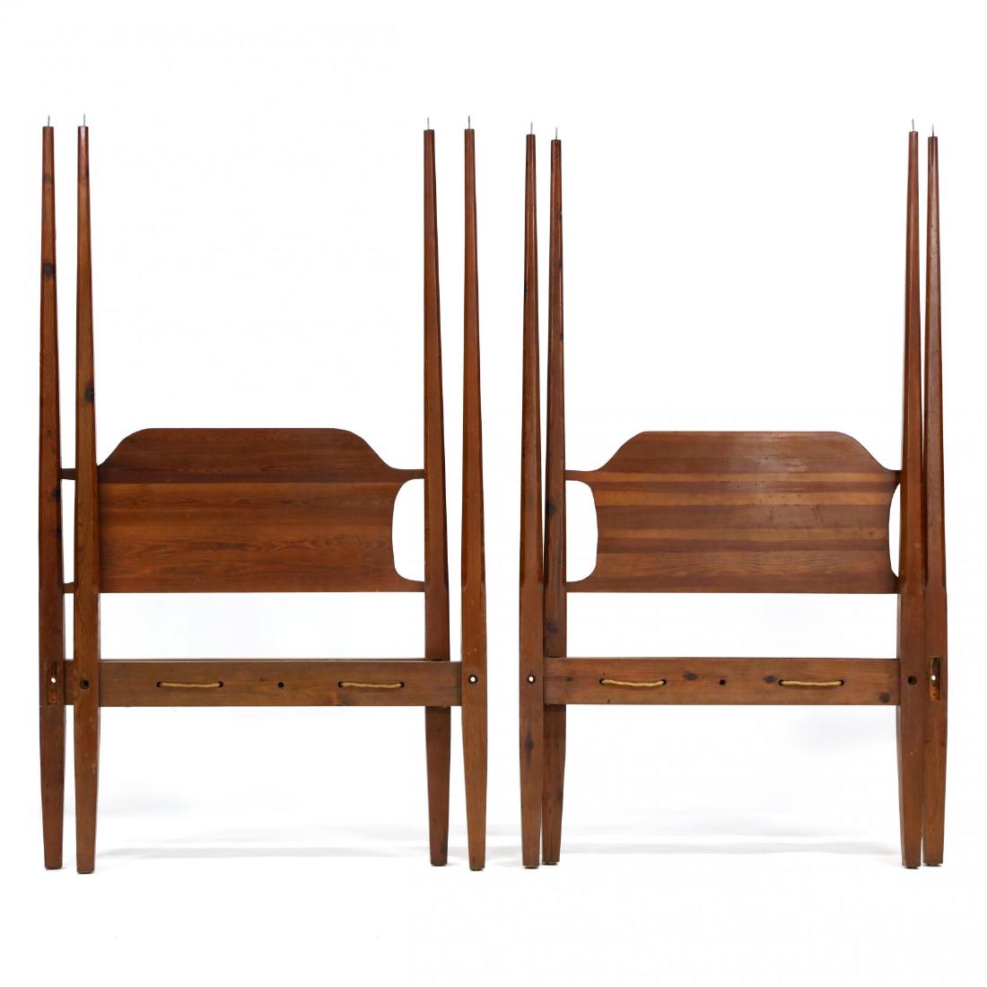 Pair of Pencil Post Tester Twin Beds (1 of 7)