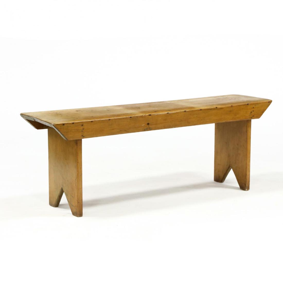New England Pine Bucket Bench (1 of 2)