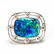 Vintage Platinum, Opal, and Diamond Brooch