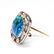 Vintage Platinum, Opal, and Diamond Brooch - 4