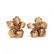 Vintage 14KT Gold Flower Earrings, Cartier