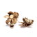 Vintage 14KT Gold Flower Earrings, Cartier - 2