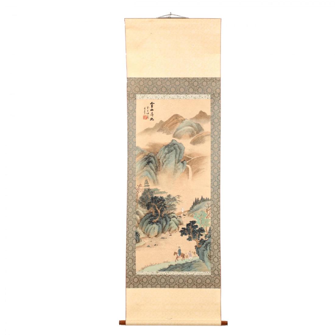 A Hanging Scroll with Landscape (1 of 7)