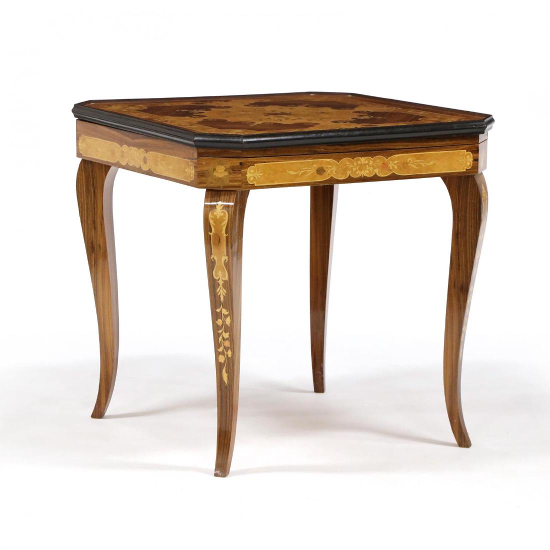 Italian Marquetry Inlaid Multi-Games Table (1 of 9)