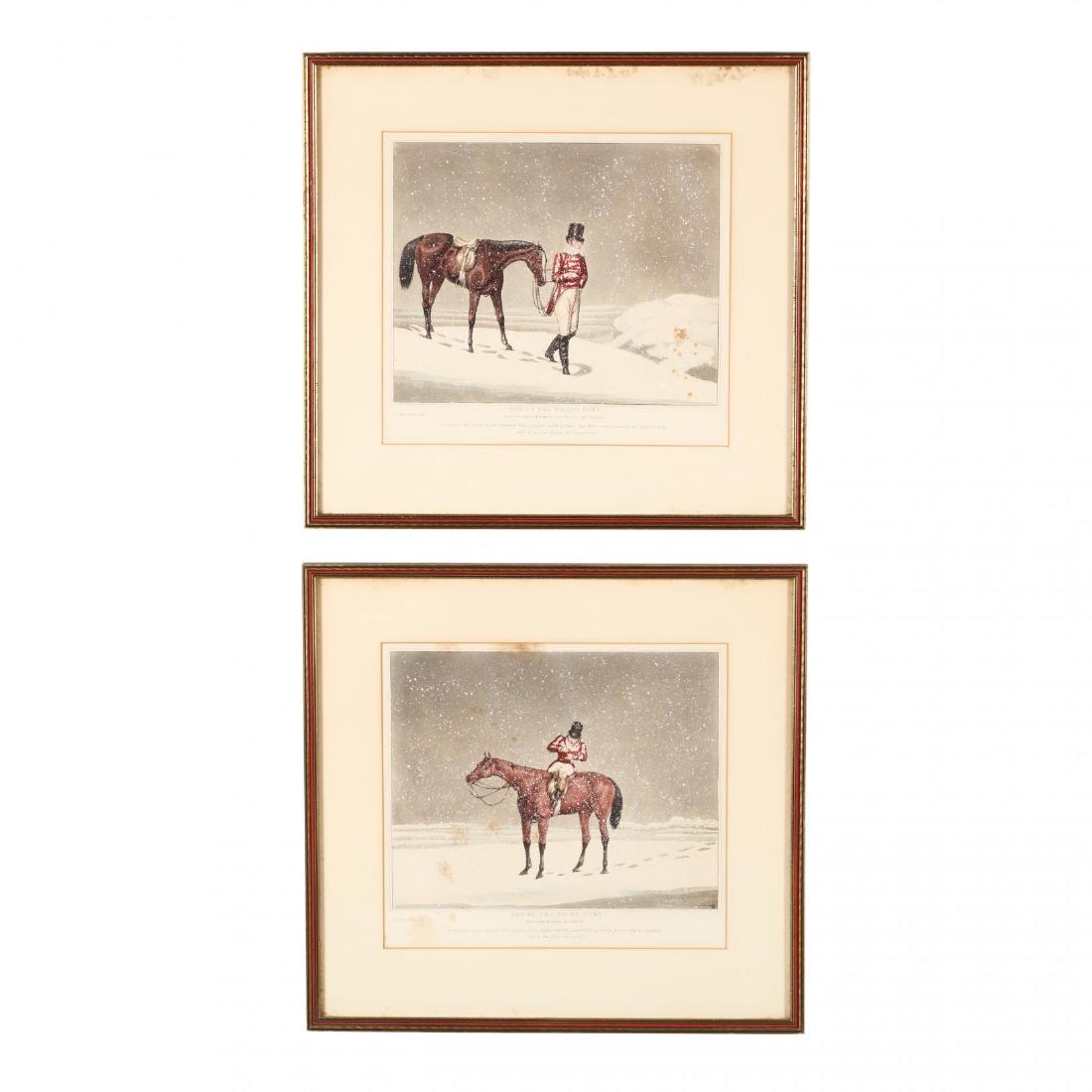 after Henry Alken (British, 1785-1851), Pair of Snowy (1 of 5)