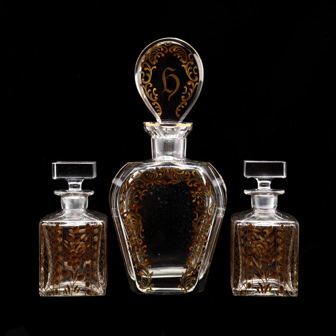 Three Large Antique Scent Bottles (1 of 6)