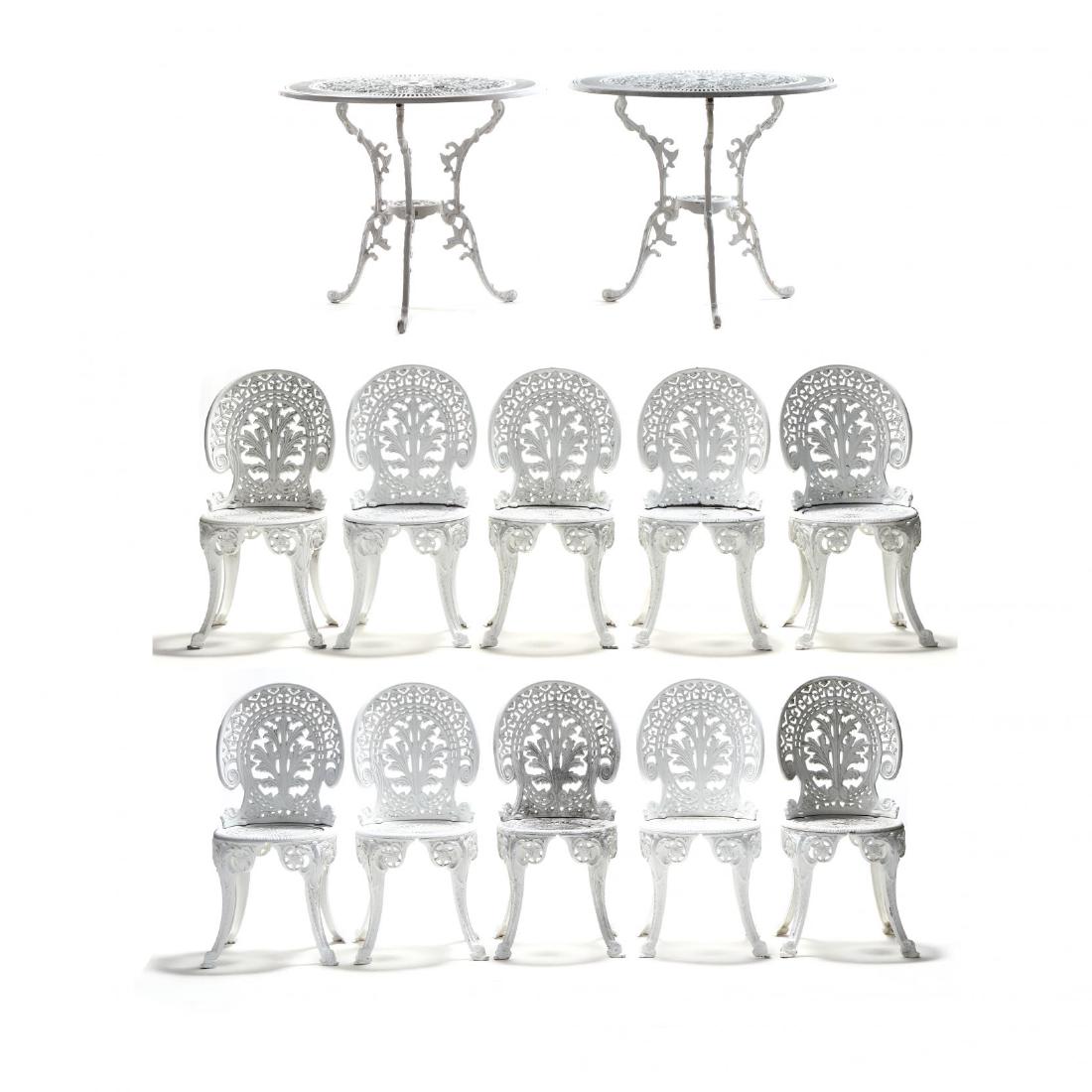 Twelve Piece Classical Style Cast Aluminum Garden Set (1 of 7)