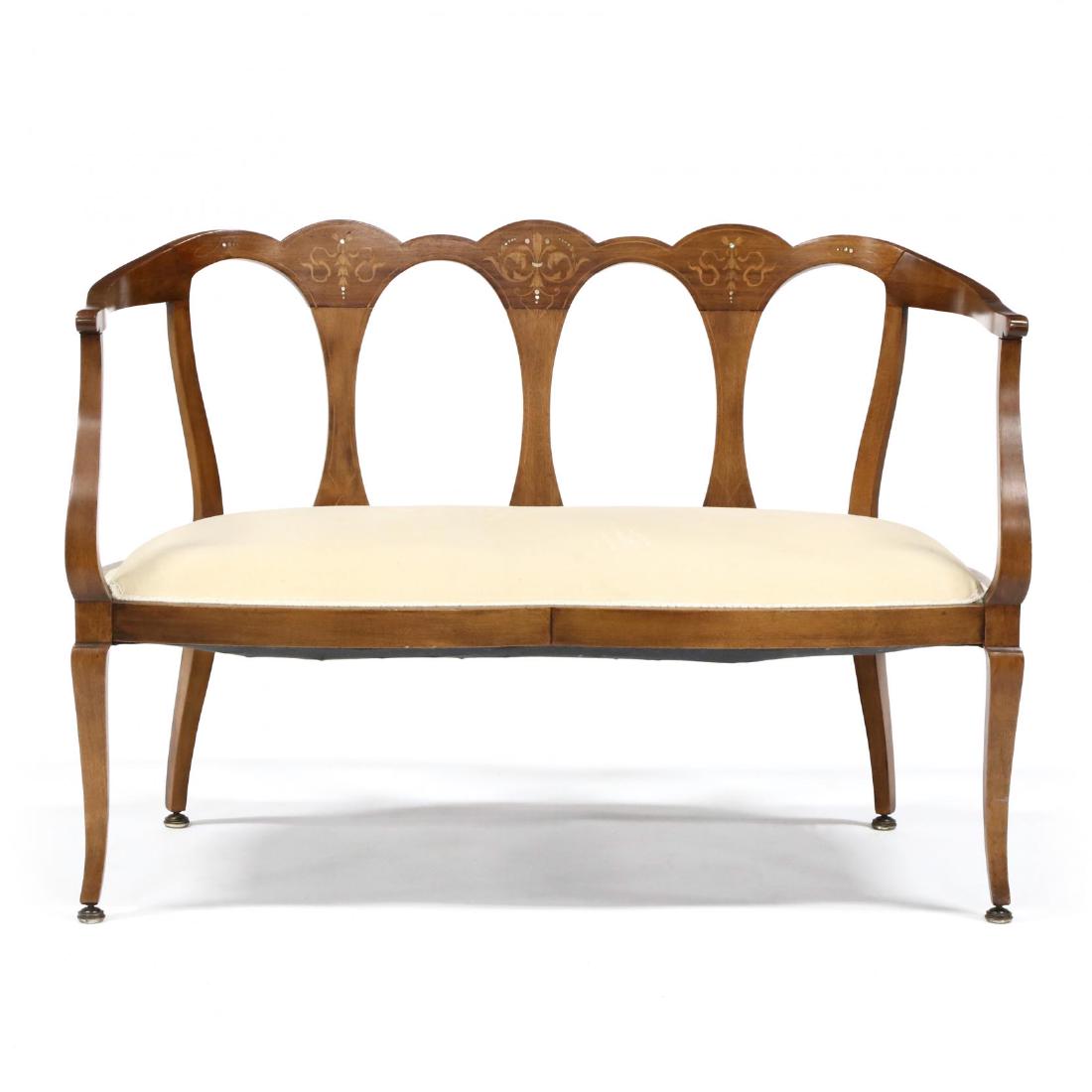Edwardian Inlaid Settee (1 of 4)