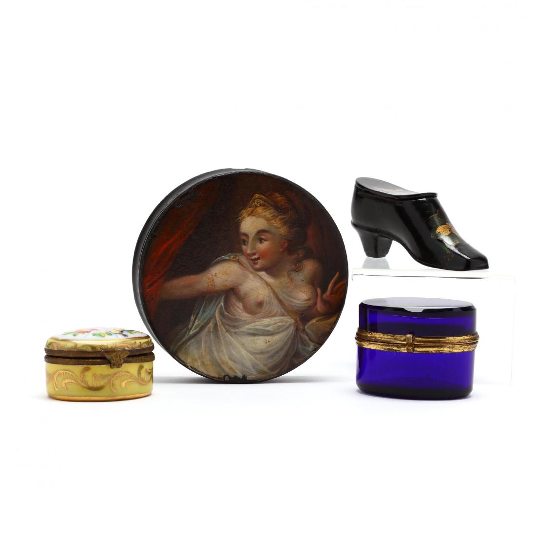 Four Antique English and French Boxes (1 of 7)