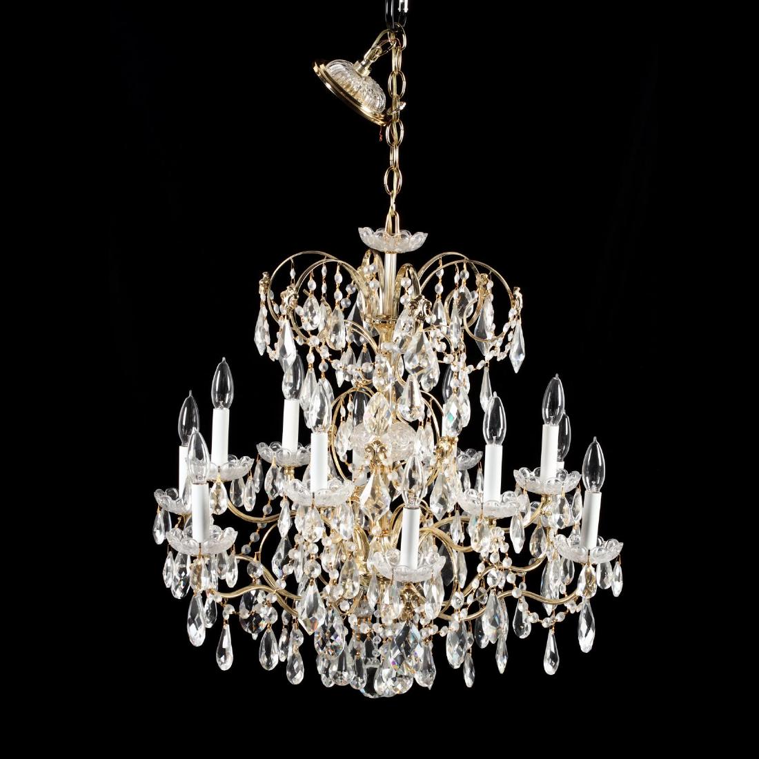 Schonbek, Crystal Drop Prism Chandelier (1 of 6)