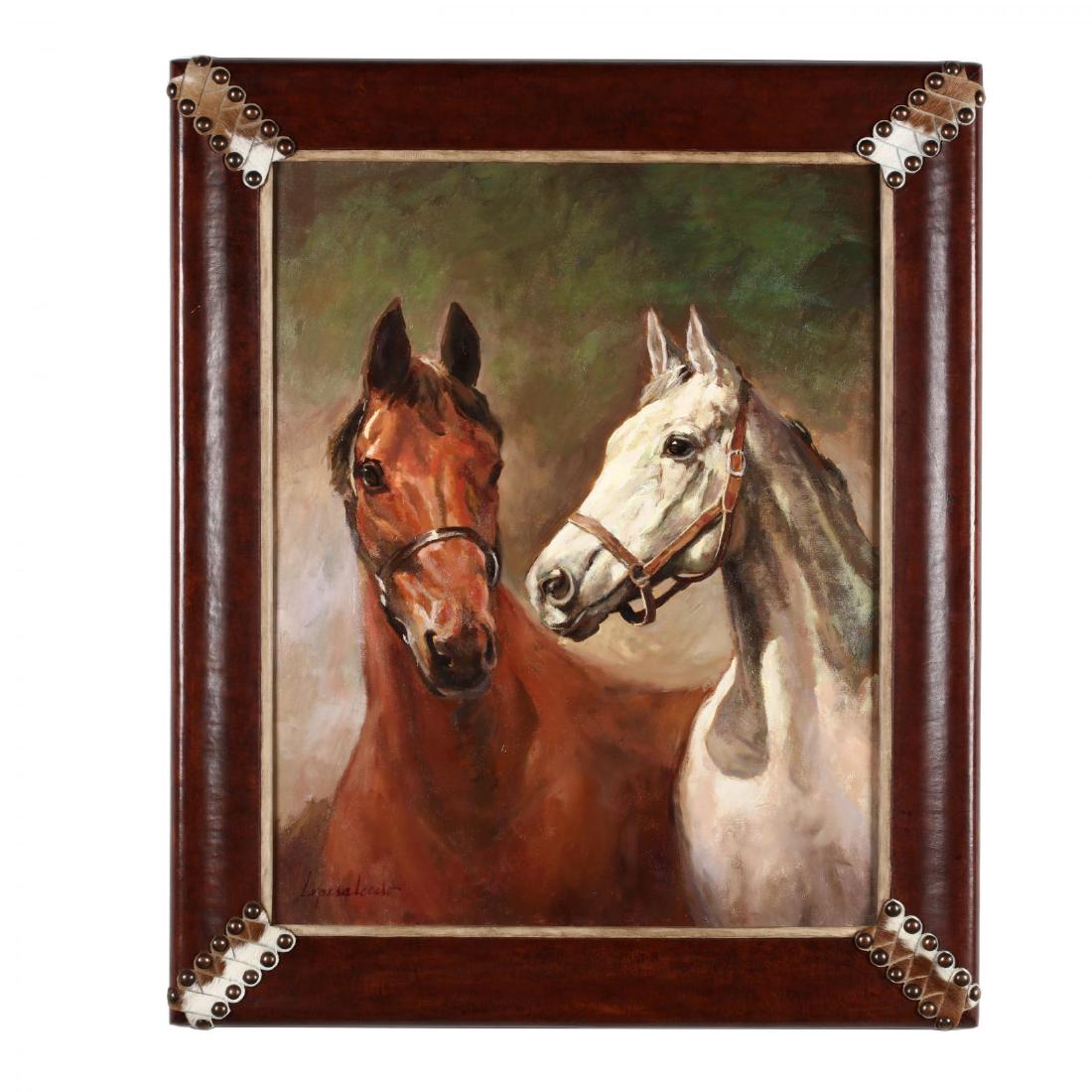 A Contemporary Painting of Two Horses (1 of 4)
