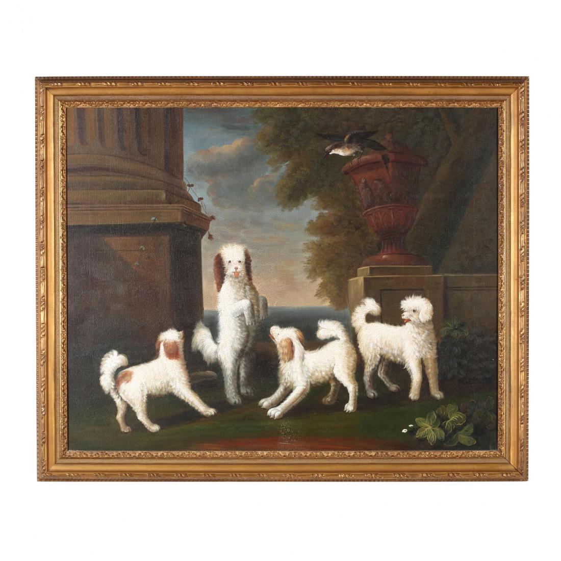 after John Wootton (Britain, 1682-1764),  Dancing Dogs (1 of 2)
