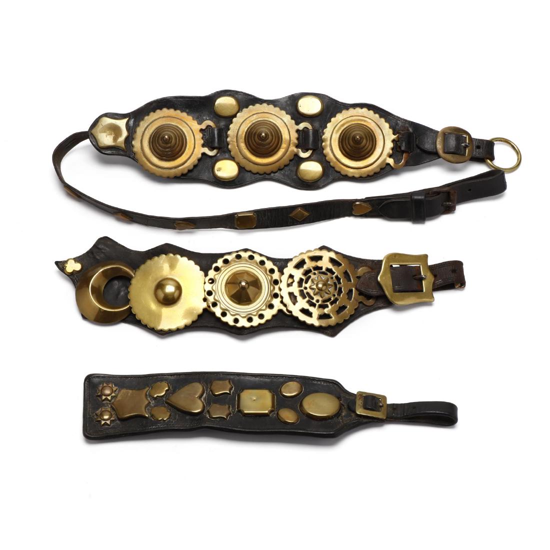 Collection of Brass Harness Medallions