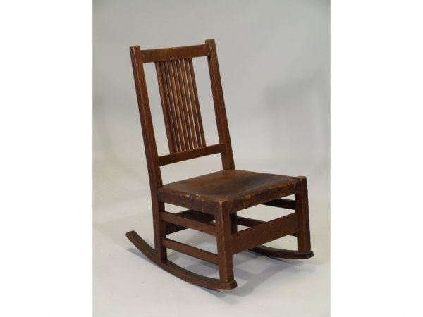 Gustave Stickley Rocker, - 2