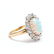Vintage 14KT Gold, Opal, and Diamond Ring - 2