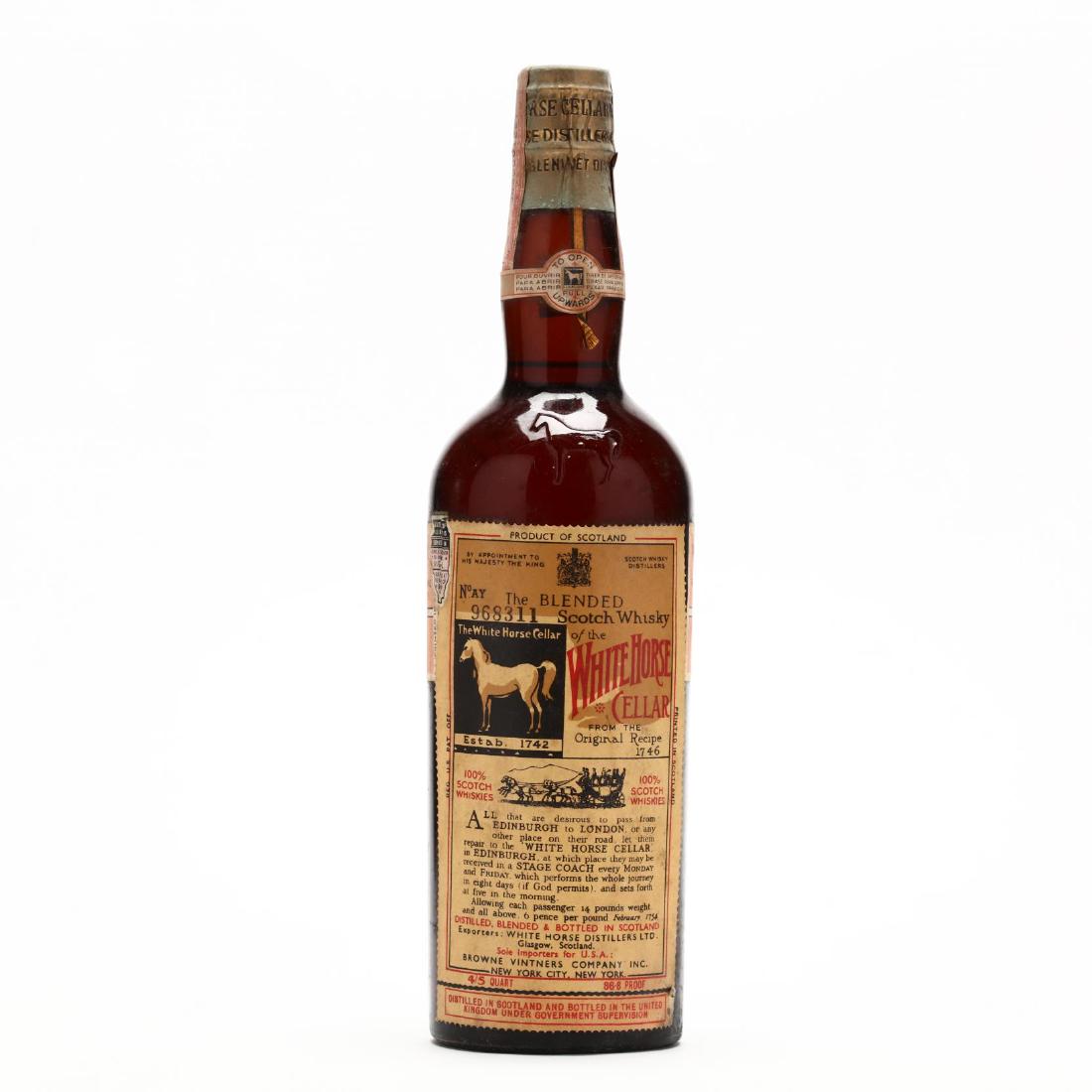 White Horse Blended Scotch Whisky: White Horse Blended Scotch Whisky The buyer acknowledges that he/she is acting within compliance with their state and local laws in regards to the purchase, transportation and delivery of spirituous l