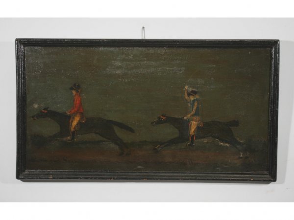 English Provincial School, Horse Race, 18th c.,