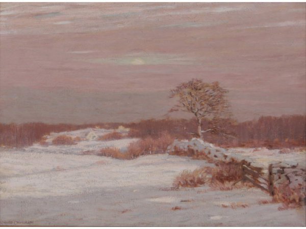 Leonard Ochtman (CT, 1854-1934), "Snowbound,"
