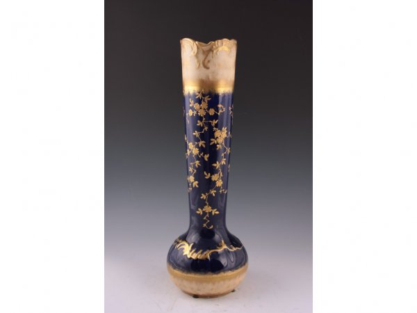 Antique German Porcelain Tall Vase,