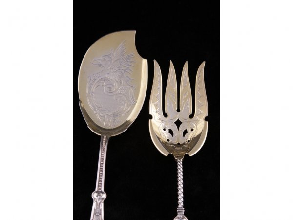 Four American Sterling Silver Serving Pieces, - 3