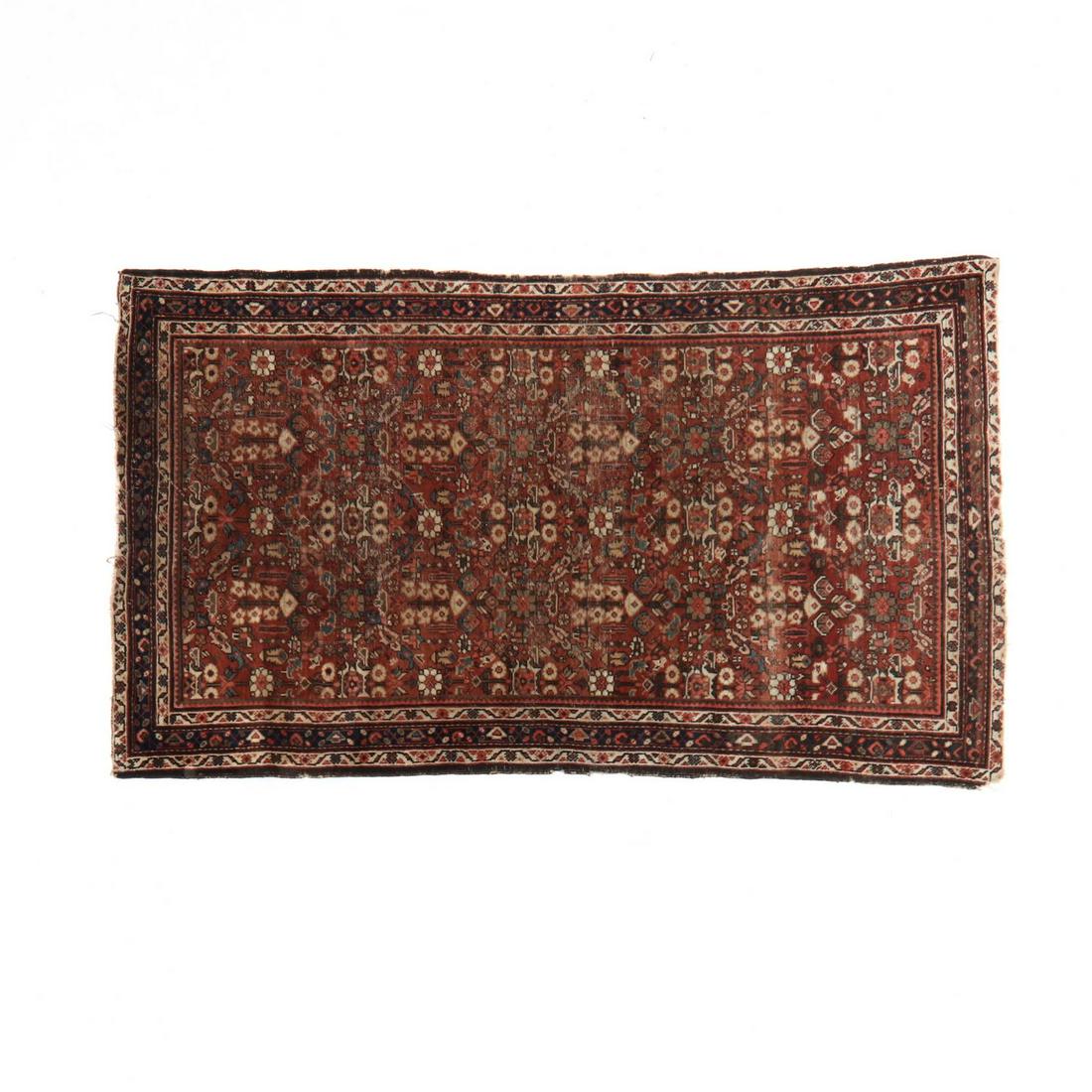Tribal Area Rug: Tribal Area Rug field with various motifs to include rosettes and tree of life with multiple minor guard borders. 4 ft. 3 in x 7 ft. Additional high-resolution photos are available at LelandLittle.com