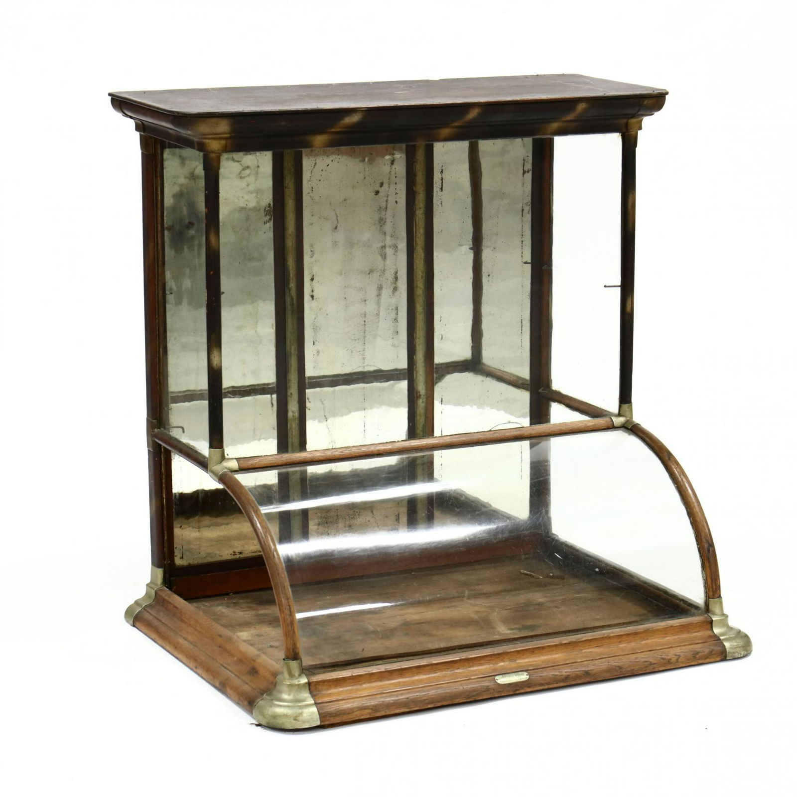Excelsior Antique Curved Front Countertop Display Case Aug 23