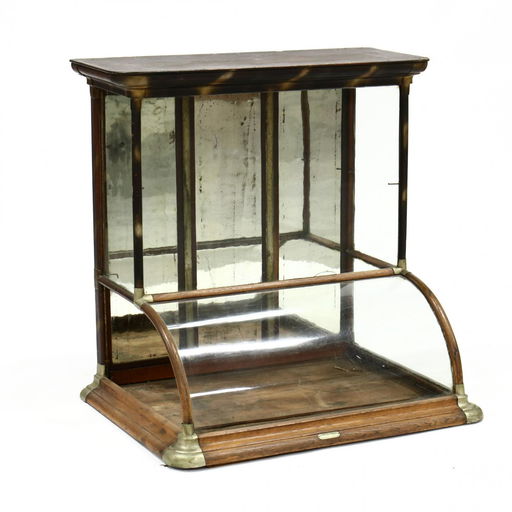 Excelsior Antique Curved Front Countertop Display Case Aug 23
